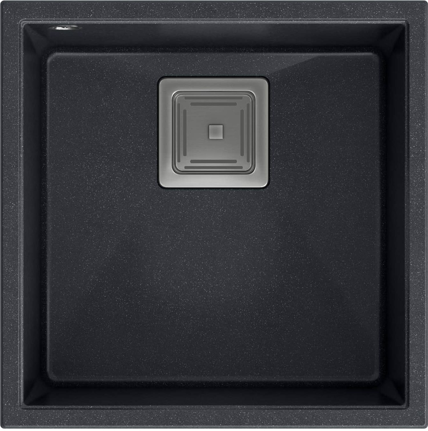 Quadron David GraniteQ-Spüle 42x42 cm schwarz HQD4242U8-BS