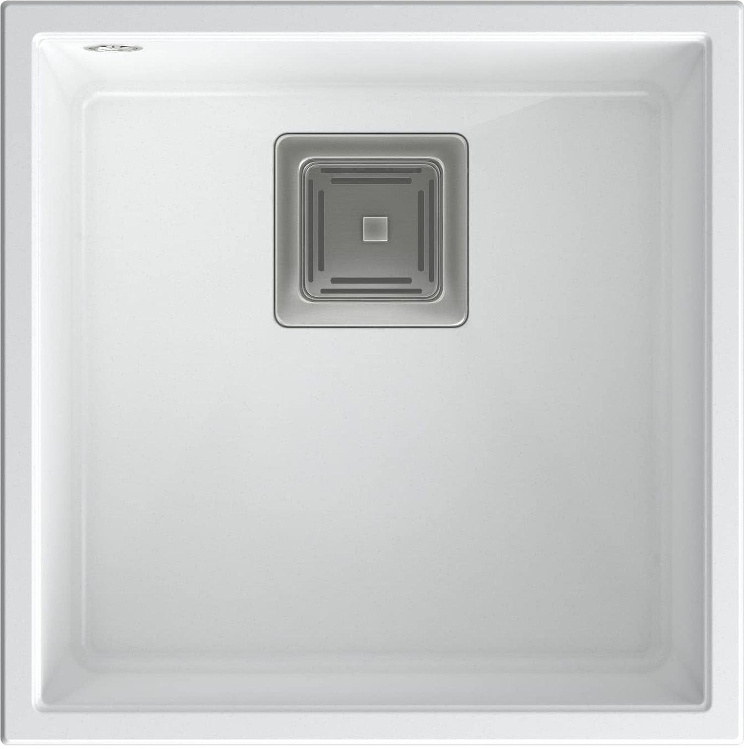 Quadron David GraniteQ-Spüle 42x42 cm weiß HQD4242U1-BS