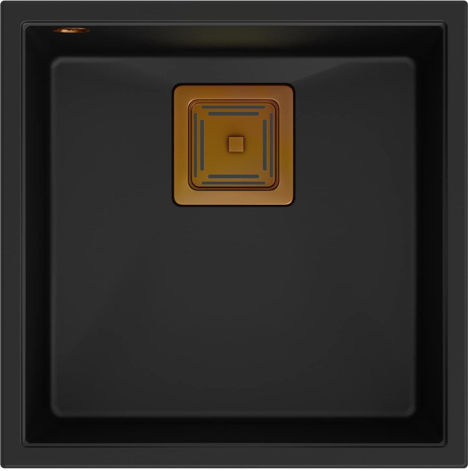 Quadron David GraniteQ-Spüle 42x42 cm schwarz HQD4242U7-C1