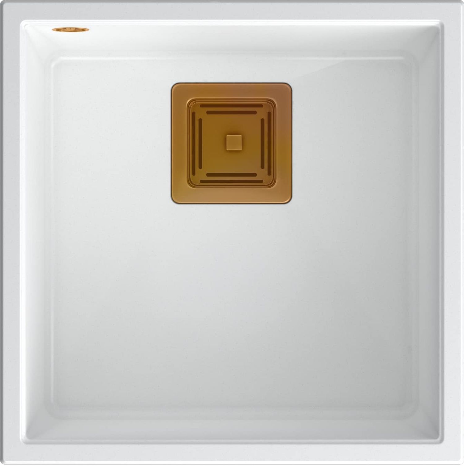 Quadron David GraniteQ-Spüle 42x42 cm weiß HQD4242U1-C1