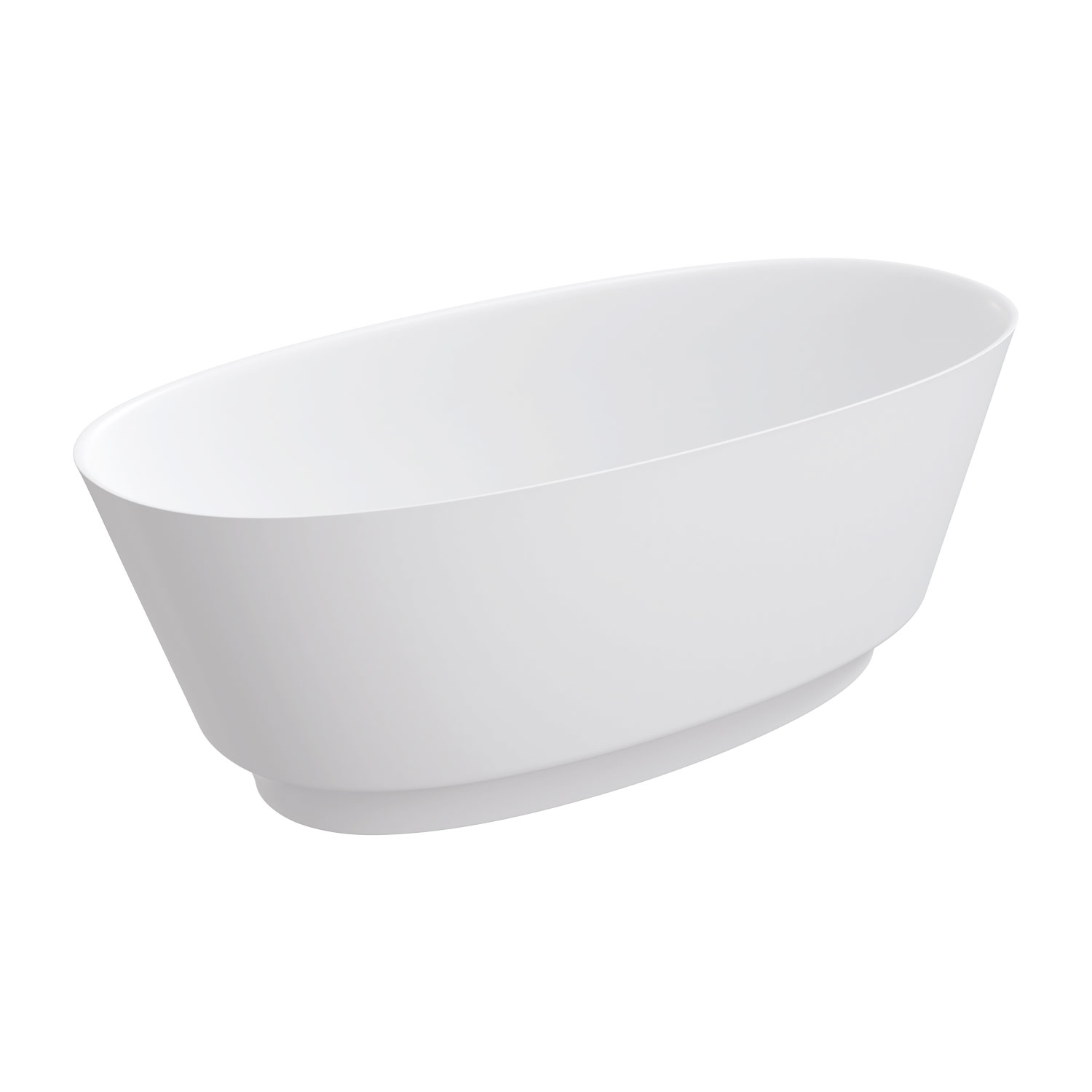 Omnires Neo M+ Freistehende Badewanne 158x72 cm oval weiß NEO158WWBM