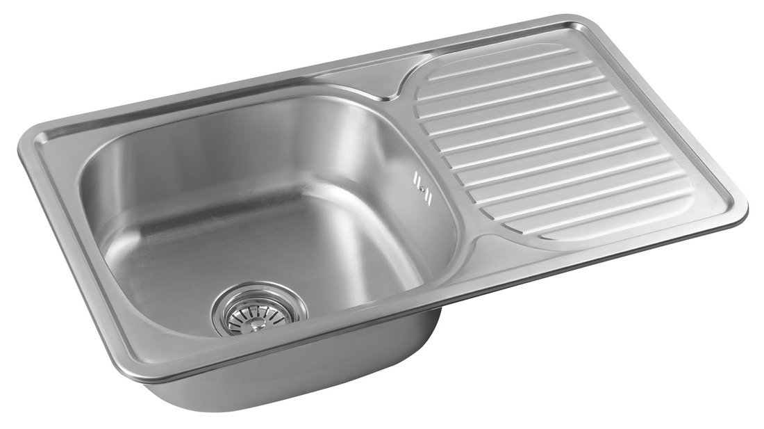 Aqualine Stahlspüle 76x42 cm AQ7642B