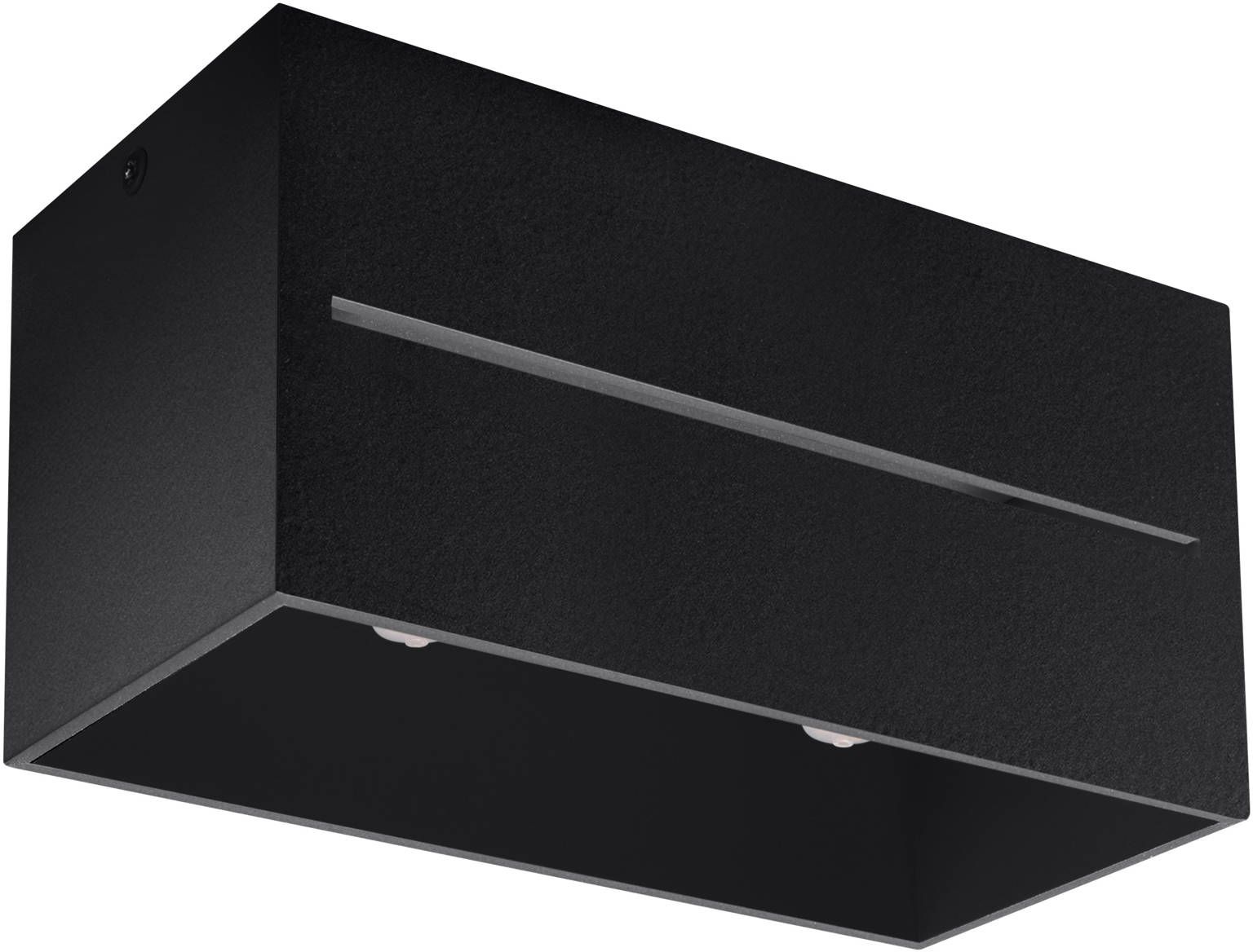 Sollux Lighting Lobo Maxi Deckenlampe 2x40 W schwarz SL.0384