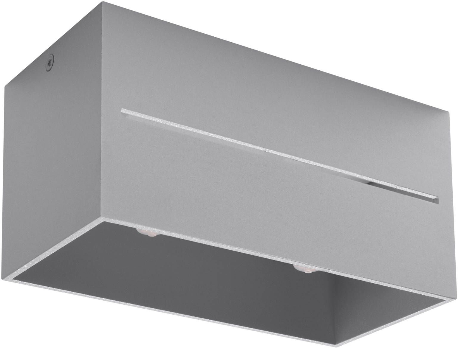 Sollux Lighting Lobo Maxi Deckenlampe 2x40 W grau SL.0385