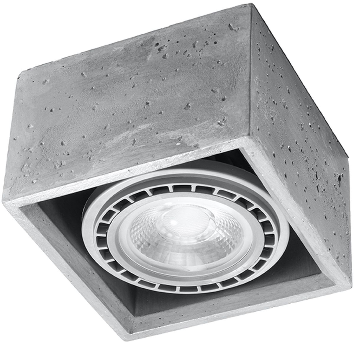 Sollux Lighting Quatro Deckenlampe 1x40 W grau SL.0883