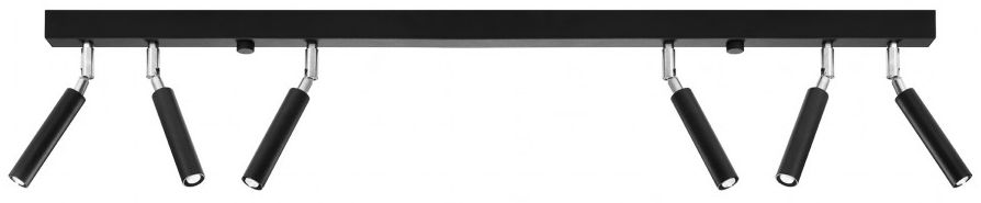 Sollux Lighting Eyetech Deckenlampe 6x40 W schwarz SL.0901