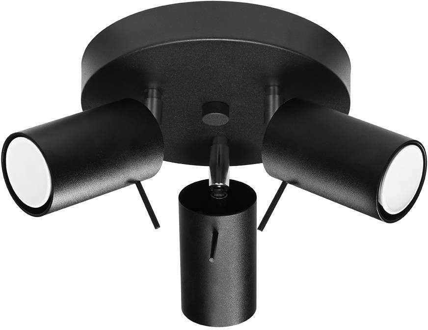 Sollux Lighting Ring Deckenlampe 3x40 W schwarz SL.1016