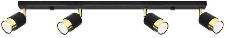 Sollux Lighting Nero Deckenlampe 4x40 W schwarz-gold SL.1072