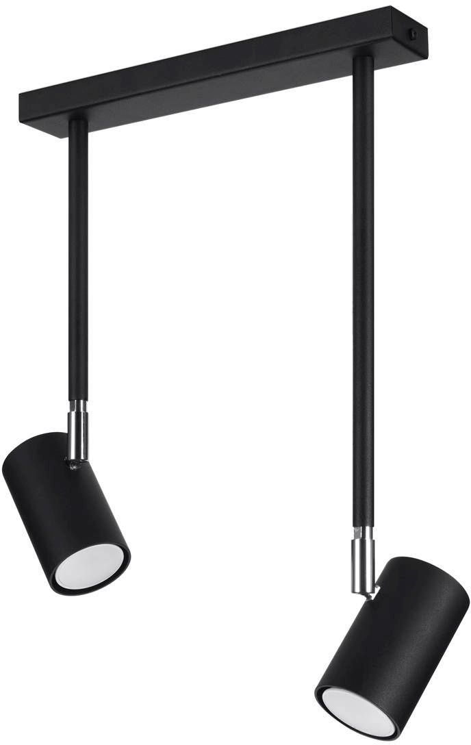 Sollux Lighting Norano Deckenlampe 2x12 W schwarz SL.1075