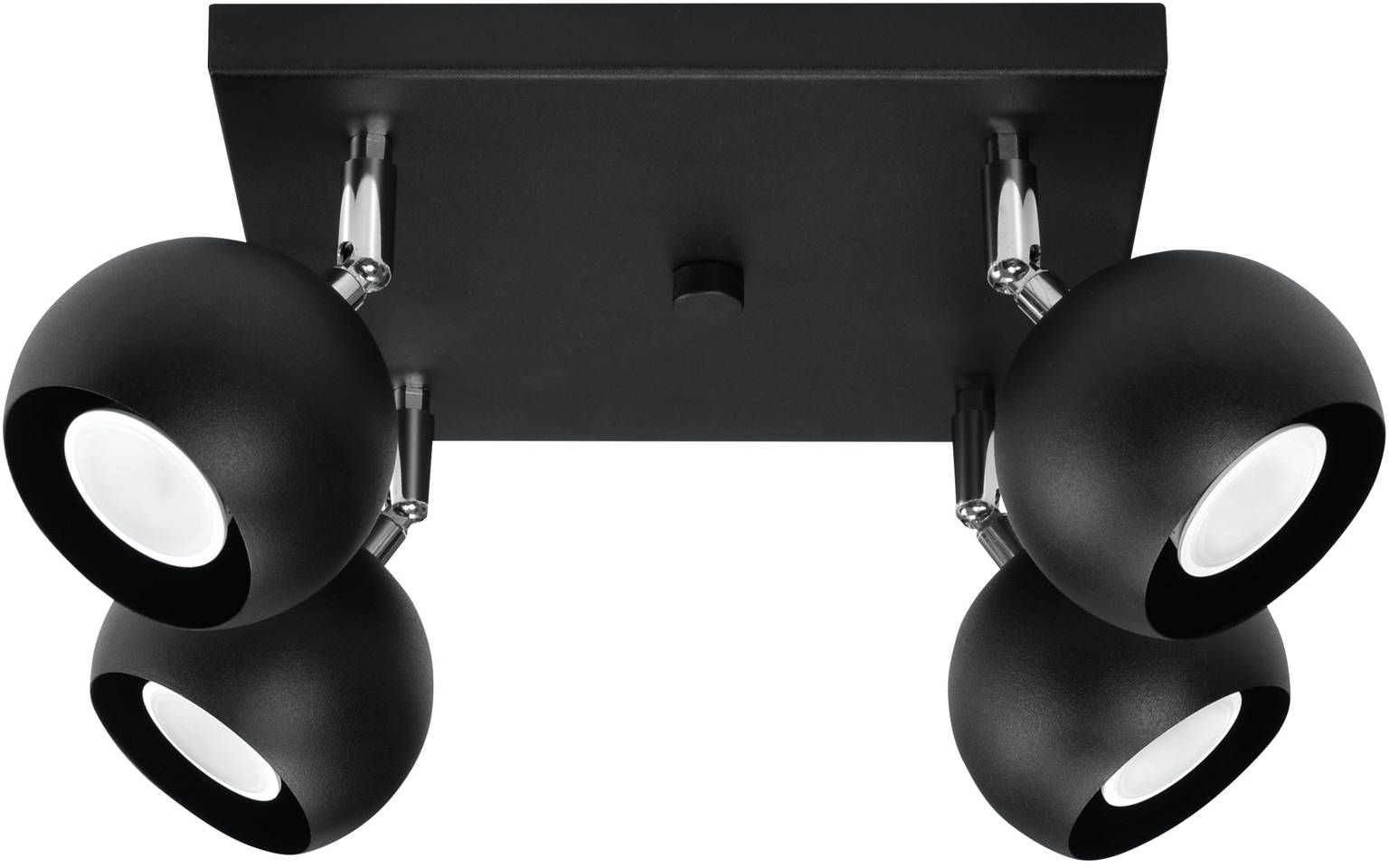 Sollux Lighting Oculare Deckenlampe 4x40 W schwarz SL.0446