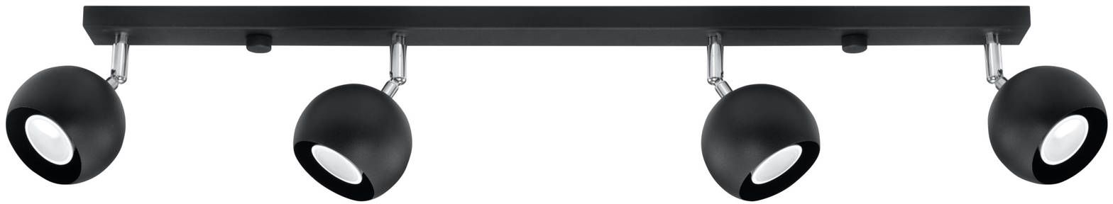 Sollux Lighting Oculare Deckenlampe 4x40 W schwarz SL.0447