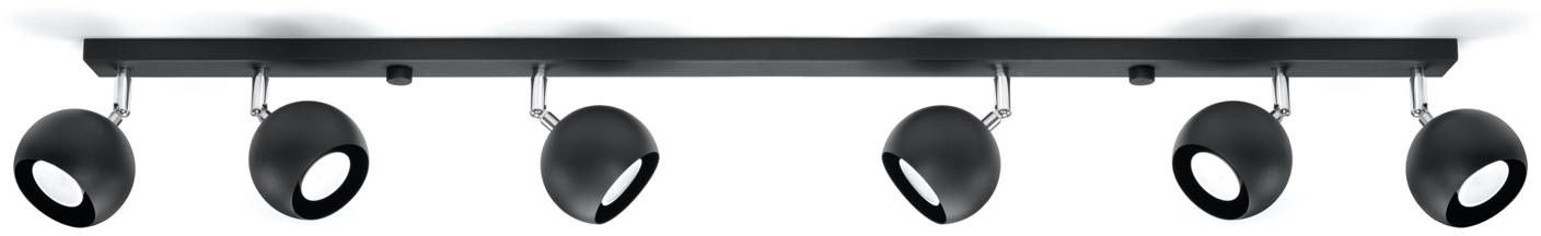 Sollux Lighting Oculare Deckenlampe 6x40 W schwarz SL.0448
