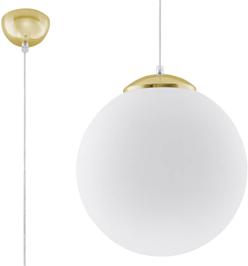 Sollux Lighting Ugo Pendelleuchte 1x60 W weiß-gold SL.0716