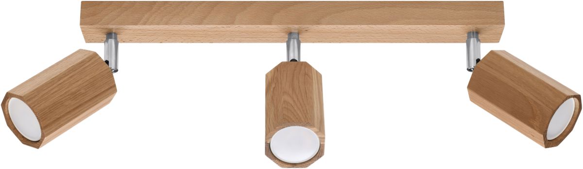 Sollux Lighting Zeke Deckenlampe 3x40 W holz SL.1030
