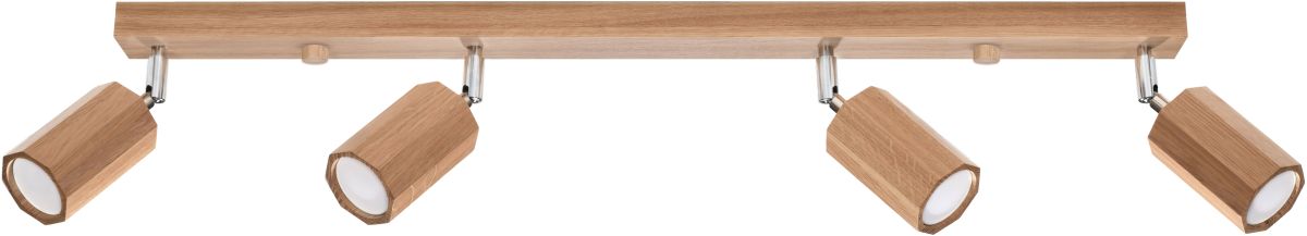 Sollux Lighting Zeke Deckenlampe 4x40 W holz SL.1031