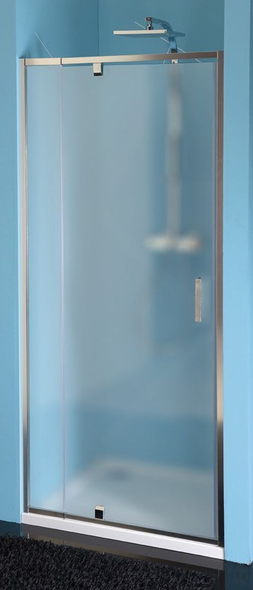 Polysan Easy Line Duschtüren 102 cm aufklappbar chrom Glanz/Mattglas EL1738