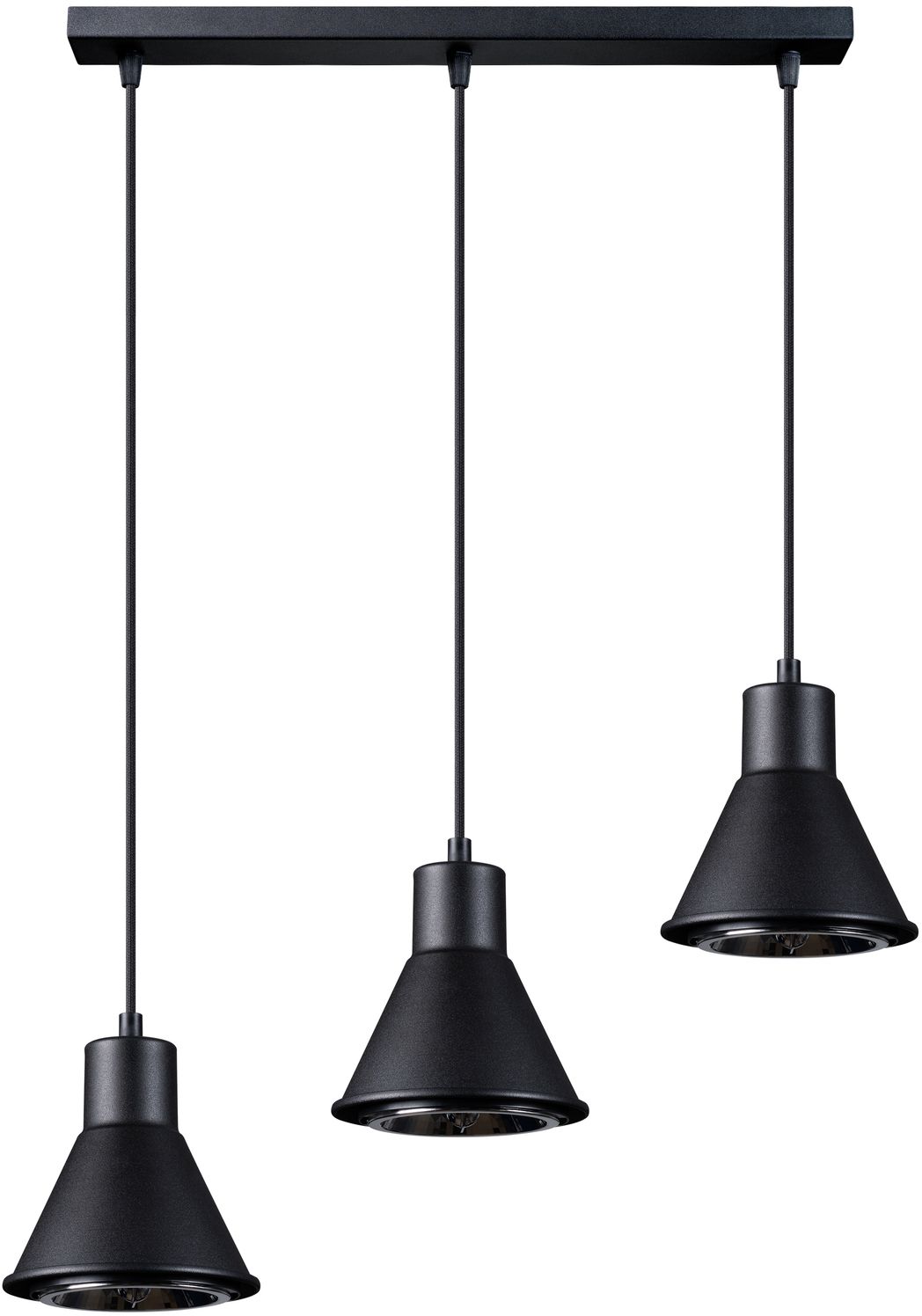 Sollux Lighting Tazila Pendelleuchte 3x60 W schwarz SL.0990