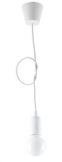 Sollux Lighting Diego Pendelleuchte 1x60 W weiß SL.0569