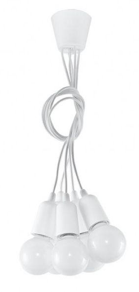 Sollux Lighting Diego Pendelleuchte 5x60 W weiß SL.0571
