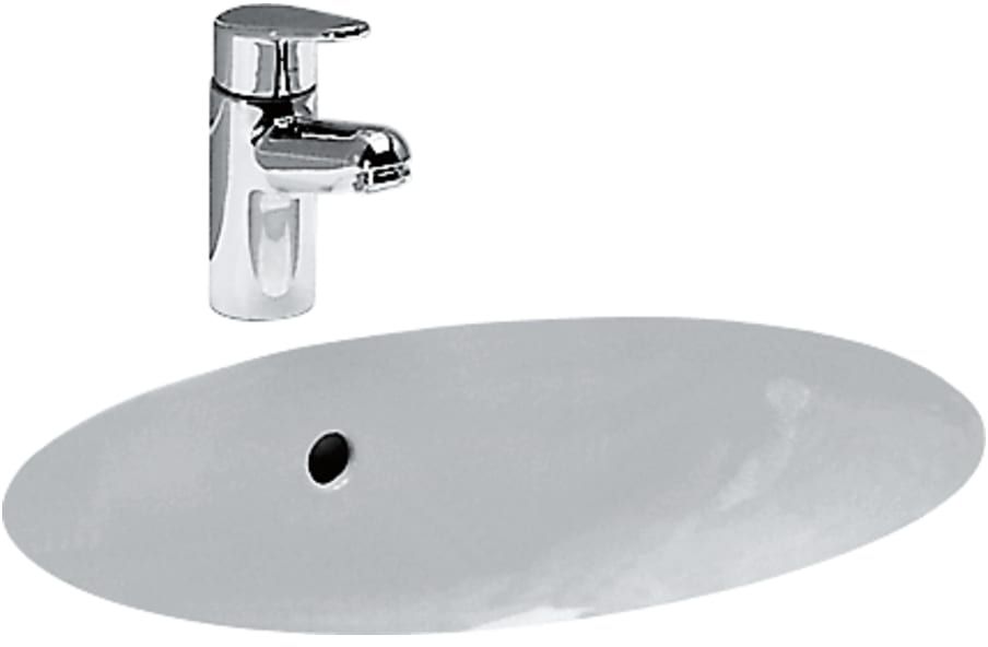 Laufen Birova Waschbecken 49x35.5 cm oval Unterbauwaschbecken weiß H8111910000001