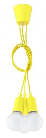 Sollux Lighting Diego Pendelleuchte 3x60 W gelb SL.0579