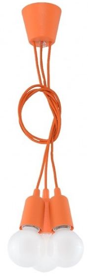 Sollux Lighting Diego Pendelleuchte 3x60 W orange SL.0585