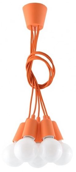 Sollux Lighting Diego Pendelleuchte 5x60 W orange SL.0586