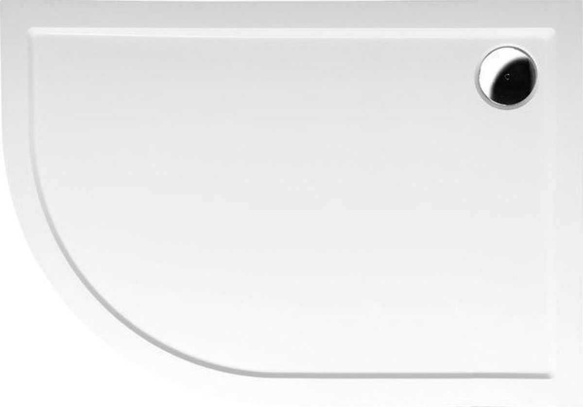 Polysan Rena Halbrunde Duschwanne 120x90 cm weiß 65611