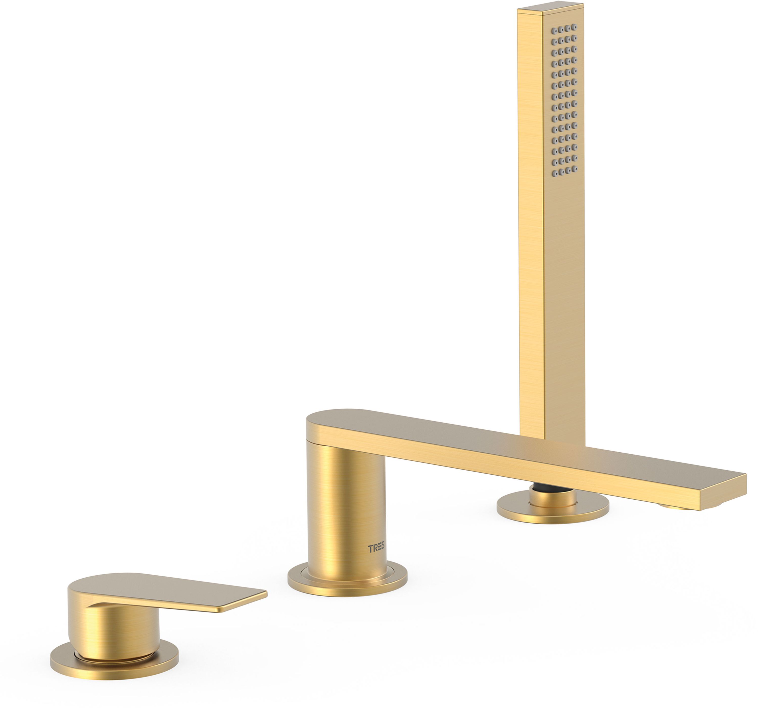 Tres Project Badewannen- und Duscharmatur awannenmontiert gold 21116101OM