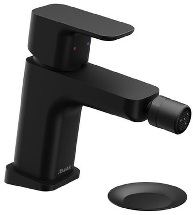 Ravak 10° Bidet-Wasserhahn stehend schwarz X070155