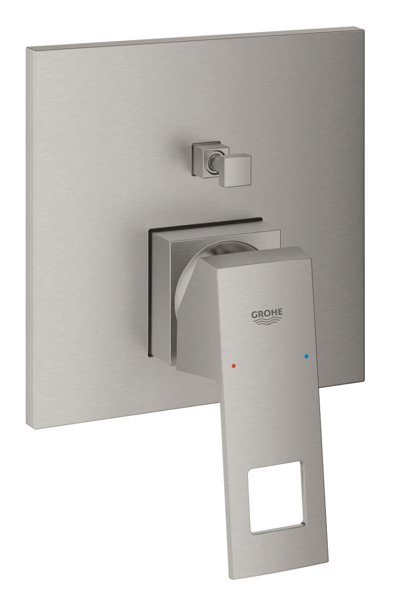 Grohe Eurocube Badewannen- und Duscharmatur Unterputz SuperSteel 24062DC0