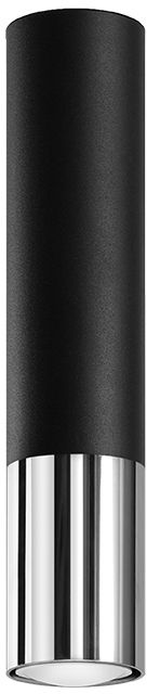 Sollux Lighting Loopez Deckenlampe 1x40 W schwarz-chrom SL.0939