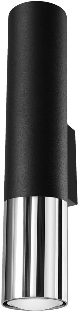 Sollux Lighting Loopez Leuchter 2x40 W schwarz-chrom SL.0938