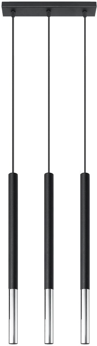 Sollux Lighting Mozaica Pendelleuchte 3x40 W schwarz-chrom SL.0886