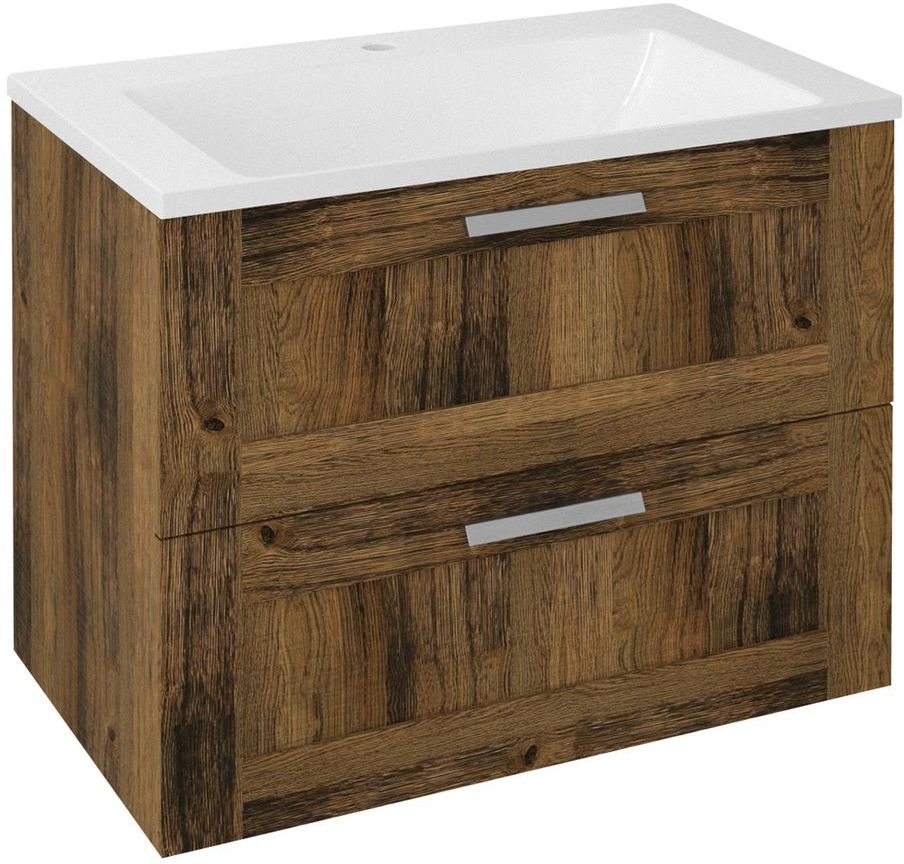 Sapho Amia Kabinett 74.5x45x60 cm Unterschrank hängend eiche-holz AM075-1919