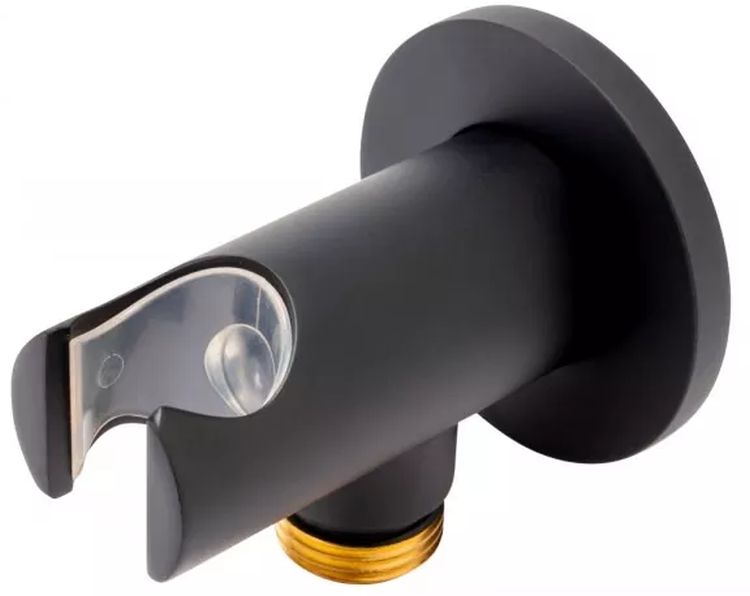 FDesign Inula Winkelanschluss mit Griff schwarz FD8-602-22