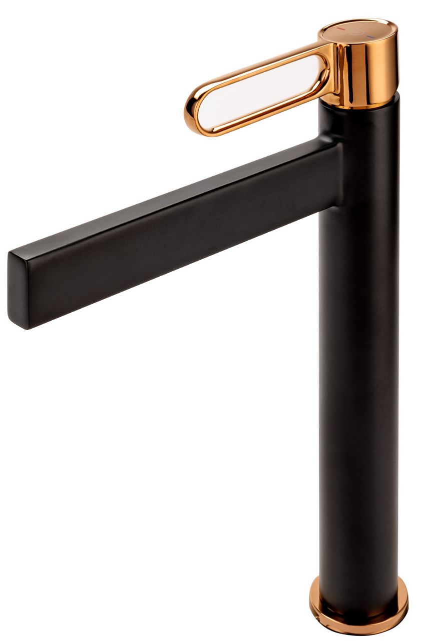 FDesign Zaffiro waschbeckenhahn stehend schwarz FD1-ZFR-2L-25