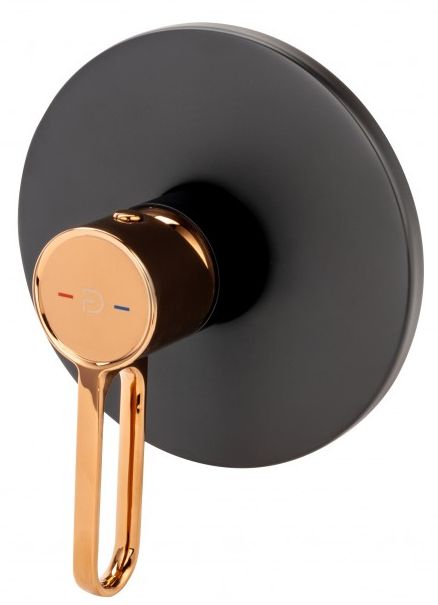 FDesign Zaffiro duschbatterie Unterputz schwarz FD1-ZFR-7PA-25