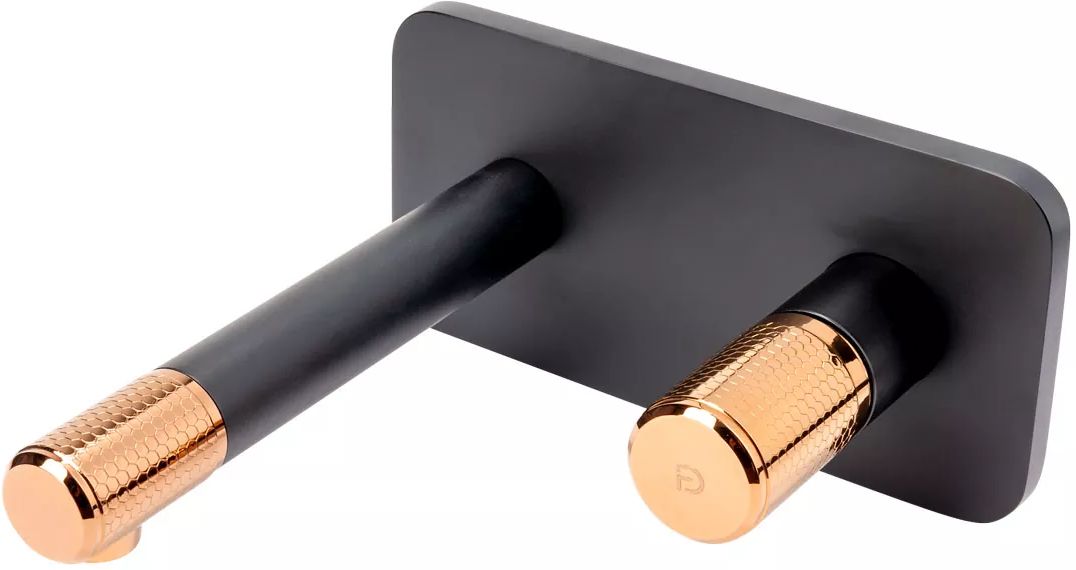 FDesign Ardesia waschbeckenhahn Unterputz schwarz-gold FD1-ARD-3PA-25