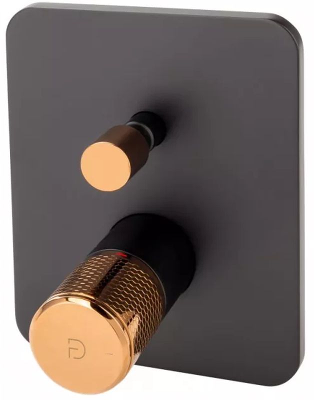 FDesign Ardesia badewannen- und duscharmatur Unterputz schwarz FD1-ARD-7P-25