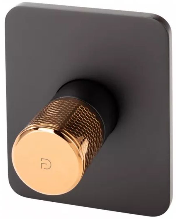 FDesign Ardesia duschbatterie Unterputz schwarz-gold FD1-ARD-7PA-25