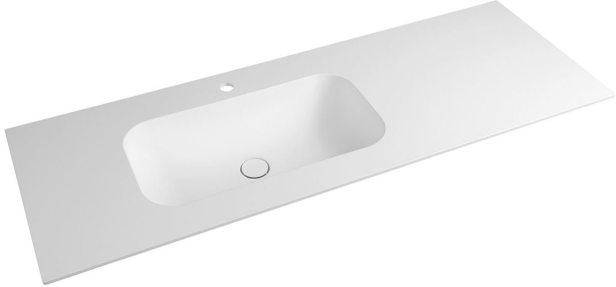 Sapho Aruba Waschbecken 190x51.5 cm rechteckig Möbel weiß AR190-B1L