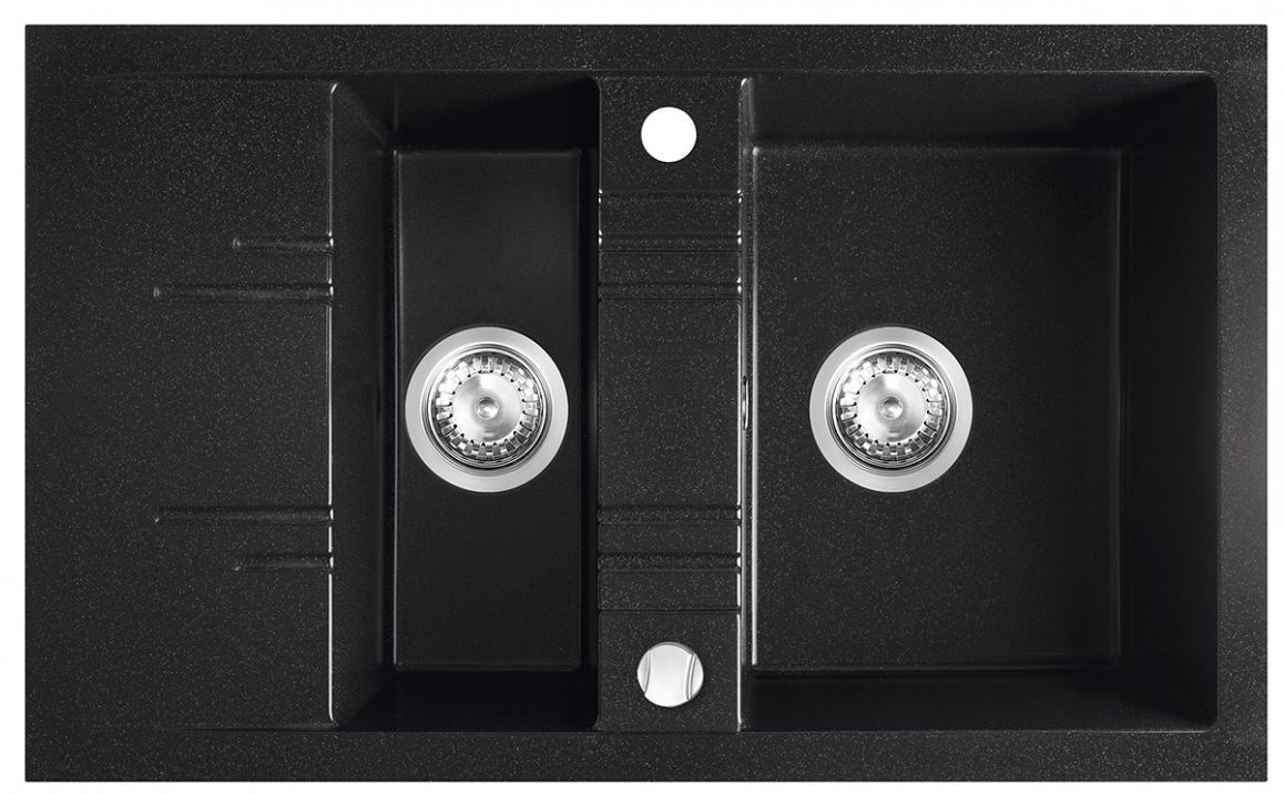 FDesign Carioca Granitspüle 79x48 cm grau/graphit/onyx FD9-15-4879-22