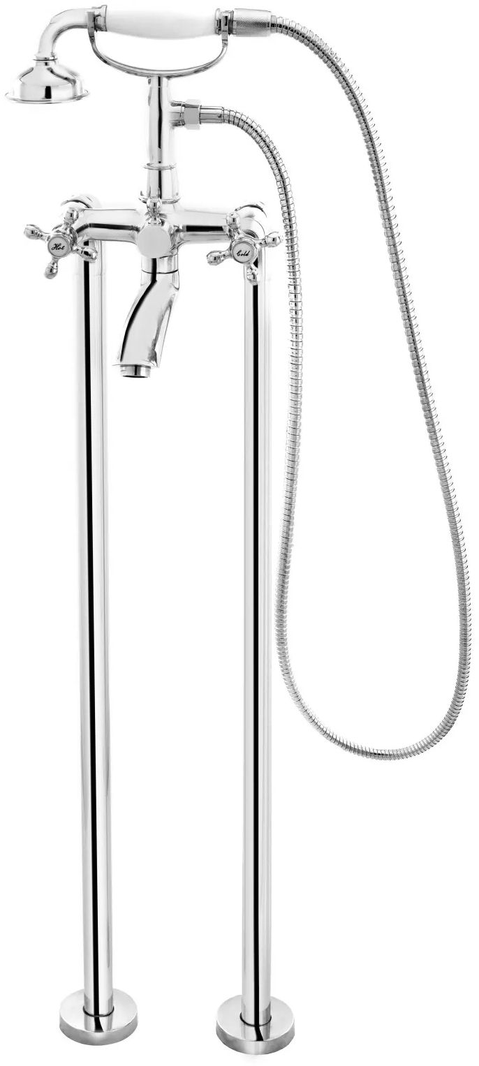 FDesign Lacrima badewannen- und duscharmatur freistehend chrom FD1-LRA-11F-11