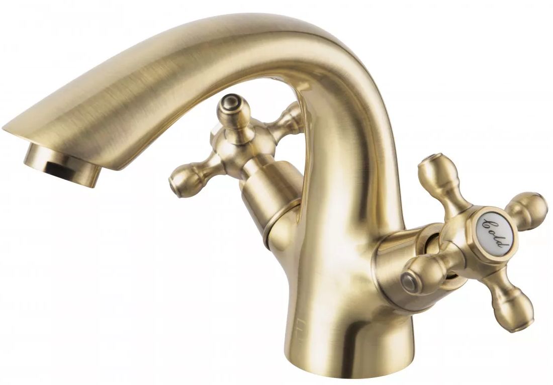 FDesign Lacrima waschbeckenhahn stehend antikes messing/bronze FD1-LRA-2-66