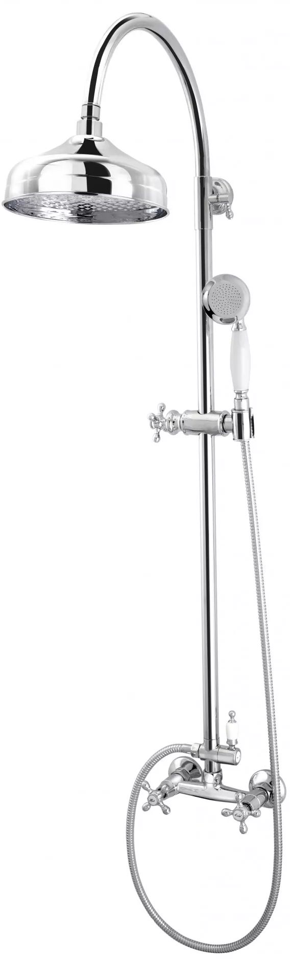FDesign Lacrima Duschset Wandmontage mit Regenbrause chrom FD1-LRA-7SET1-11