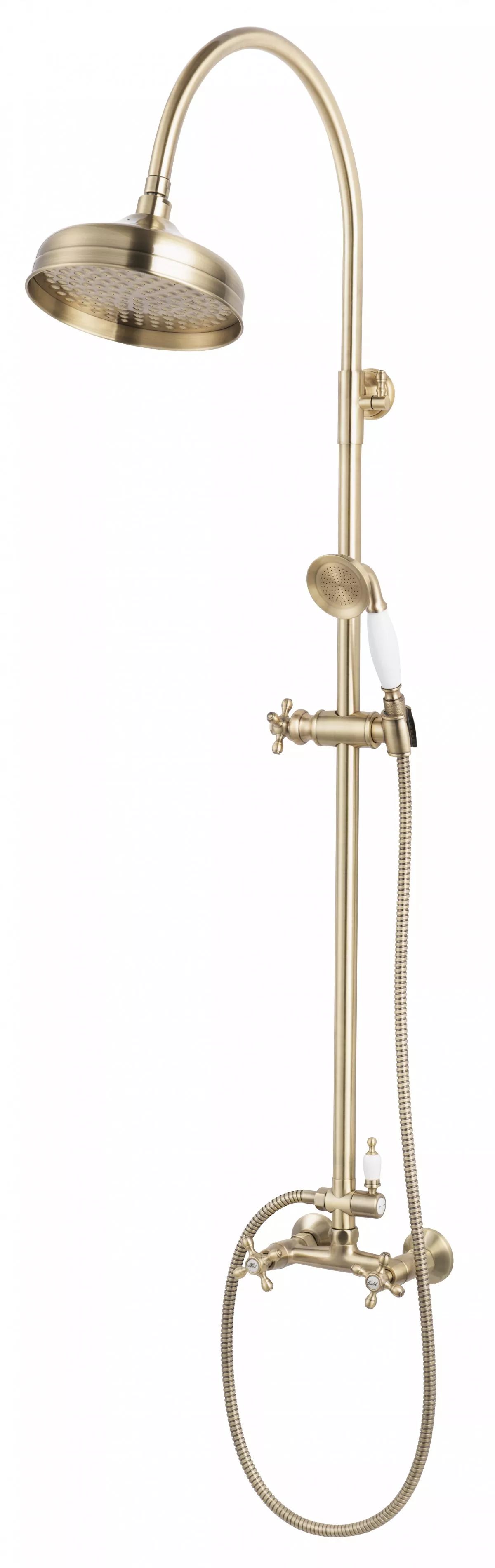 FDesign Lacrima Duschset Wandmontage mit Regenbrause || FD1-LRA-7SET1-66