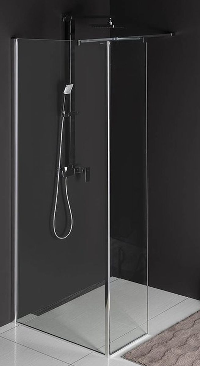 Polysan Modular Shower Duschwand 30 cm chrom Glanz/durchsichtiges Glas MS2B-30L