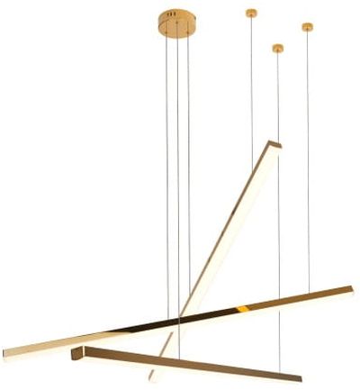 MaxLight Trio Pendelleuchte 3x12 W gold P0426D