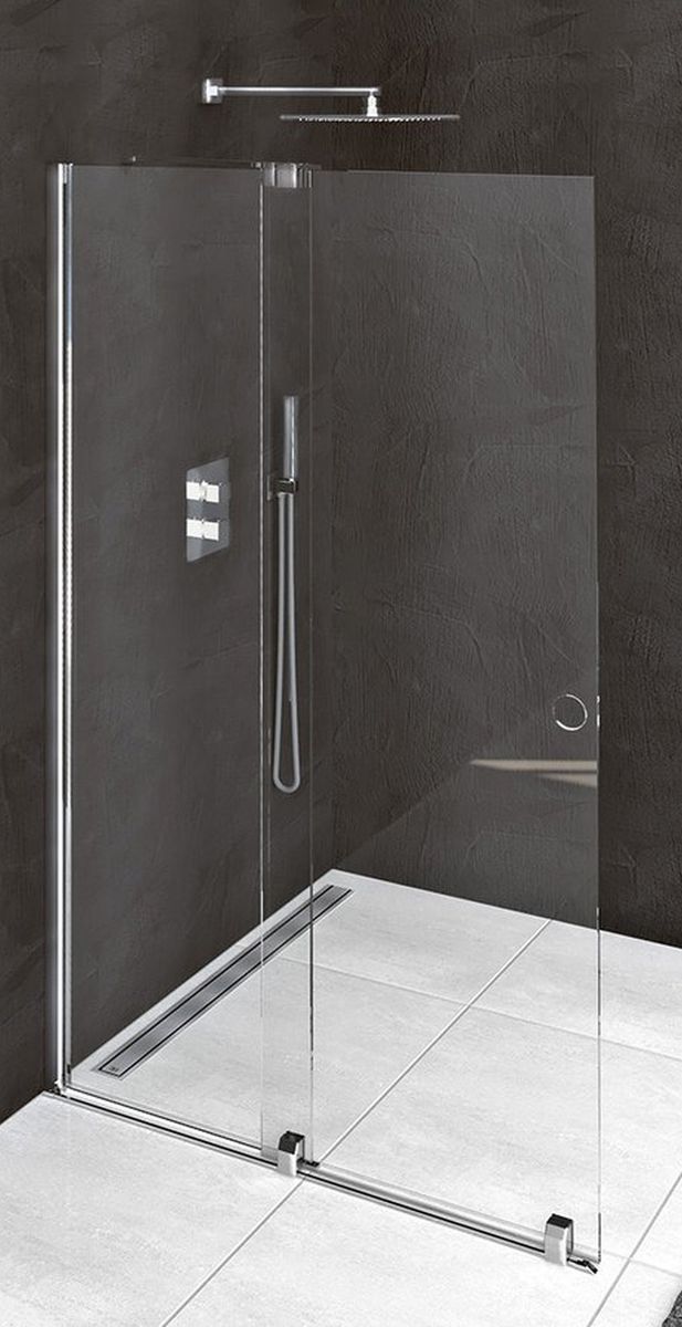 Polysan Modular Shower Duschtüren 160 cm Schiebe- chrom Glanz/durchsichtiges Glas MS5-160